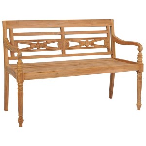 vidaXL Batavia Bench, 47.2" Teak - 1 of 4