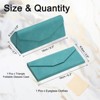 Unique Bargains Foldable Triangle Magnetic Portable Eyeglass Case with Eyeglass Cloth 1 Pc - 2 of 4