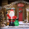 FURNIinspire Decorative Holiday Scene Props Christmas Inflatable Santa Claus with Large Gift Bag Decor for Lawn, Mall, Multicolored, 35.4"*59.1"*72.1" - 2 of 4