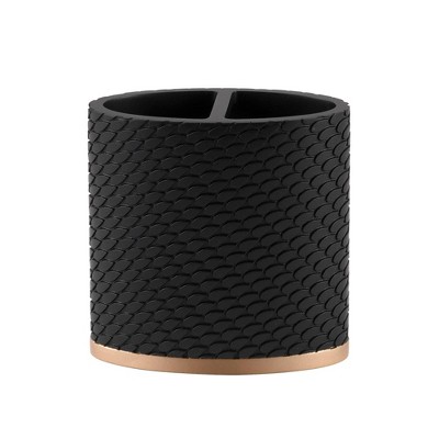 Amal Toothbrush Holder Gold/Black - Allure Home Creations