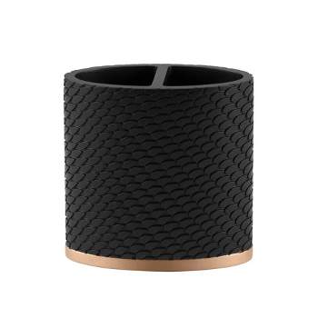 Amal Toothbrush Holder Gold/Black - Allure Home Creations