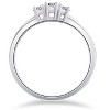 Pompeii3 1/4ct White Gold Three Stone Diamond Engagement Ring - 3 of 4