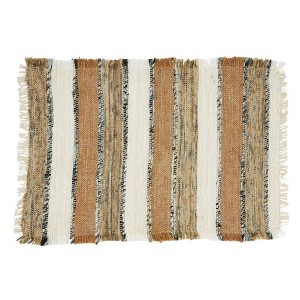 Saro Lifestyle Striped Design Cotton Placemats (Set of 4) - 1 of 4