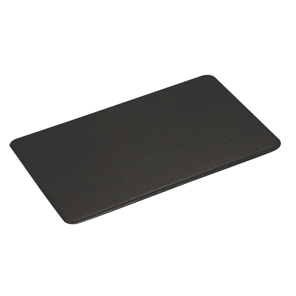 imprint cumulus9 kitchen mat nantucket series 20 in. x 36 in. x 5/8 in black