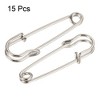 Unique Bargains Metal Blankets Crafts Brooch Making Home Sewing Large Safety Pins 15 Pcs - 3 of 4
