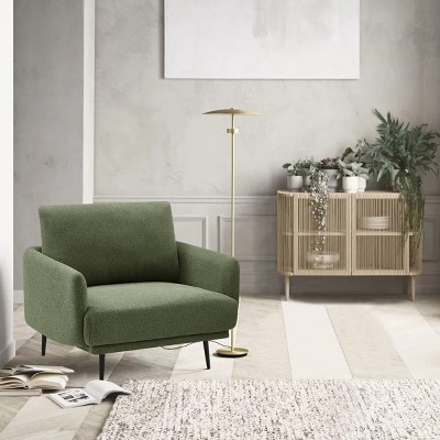 Nebula Vortex 37.5'' Green Wide Oversized Armchair Accent Chair Single Seat Sofa for Living Room