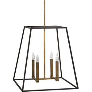 Hinkley Fulton 22" Wide Bronze Entry Pendant - 1 of 2