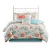 Gulches 7-Piece Cotton Sateen Comforter Set, Coastal Decor with Embroidered Pillows, Full Bedding Inclusions - 2 of 4