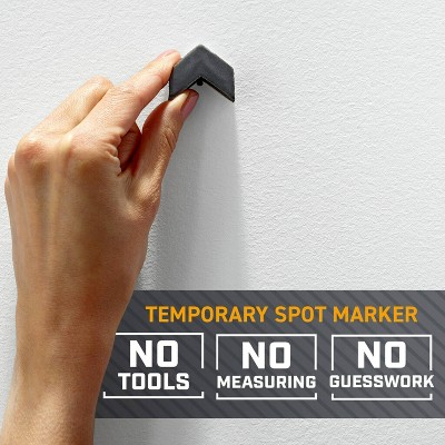 3-Pack Hardened Steel Drywall Picture Hangers with Spot Markers