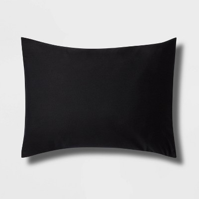 Standard Down Alternative Washed Microfiber Comforter Sham Black - Room Essentials™