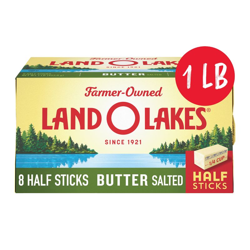 Land O Lakes Salted Half Sticks Butter - 1lb, 1 of 5