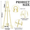 Adjustable Sign Holder Stand,3-Level Height&Angle Metal Easel for Wedding Welcome Sign, Photo Frame Display, Heavy Duty with Non-Slip Base for Party - 2 of 4