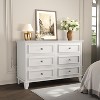 GAOMON Farmhouse White Dresser for Bedroom with 6 Drawer, Double Dresser TV Stand with Vintage Handle, Wide Wood Dressers - 2 of 4