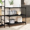 vidaXL Kitchen Trolley Black 40.2 In.x19.7 In.x37.4 In. Engineered Wood - 3 of 4