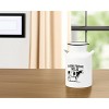 HomeRoots 8" Black And White Metal Jug Vase - 2 of 4