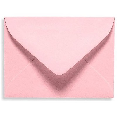 LUX 2 11/16" x 3 11/16" 70lbs. #17 Mini Envelopes W/Glue Candy Pink EXLEVC-14-50