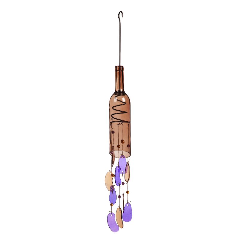 Evergreen 29"H Wind Chime, Orange Bottle- Fade and Weather Resistant Outdoor Decor for Homes, Yards and Gardens, 1 of 5
