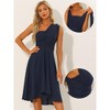 Allegra K Women's Sleeveless Fit and Flare Midi Dresses - 2 of 4