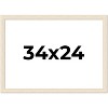 PosterPalooza | 34x24 Wide Barnwood Picture Frame, UV Acrylic, 6 Finishes - Grey, Brown, White, and Black - 2 of 4