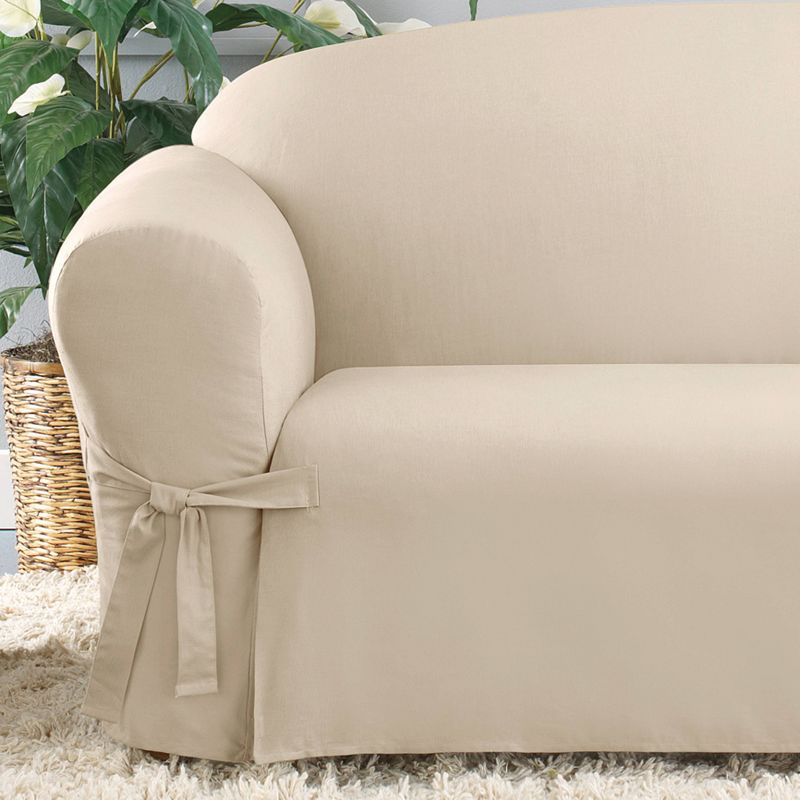 Duck Sofa Slipcover Natural - Sure Fit, 2 of 5