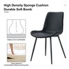 LOVMOR 4-piece artificial leather backrest cushion dining chair - 4 of 4