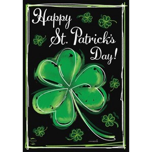 Briarwood Lane Shamrock St. Patrick's Day Garden Flag Clovers 12. - 1 of 4