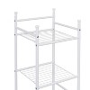 Honey-Can-Do 6-Tier Bathroom Storage Shelving Unit White: Space-Saving, Steel Frame, Includes Anti-Tip Hardware - 3 of 4