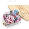 BEAFUP Credit Card Holder Wallet for Women,PU Leather Floral Card Organizer Case Zipper Multi-Card Slot,Multi-function Compact Size Coin Purse - 3 of 4