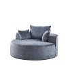 CENGHU Chenille Lazy Sofa Bean Bag Chair, Sponge Chaise Lounge Chair Indoor, Modern Sleeper Chair for Living Room Bedroom Office - 2 of 4