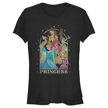 Juniors Womens Disney Princess Arch T-Shirt