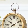 VIP Metal 9 in. White Classic Table Clock - 4 of 4