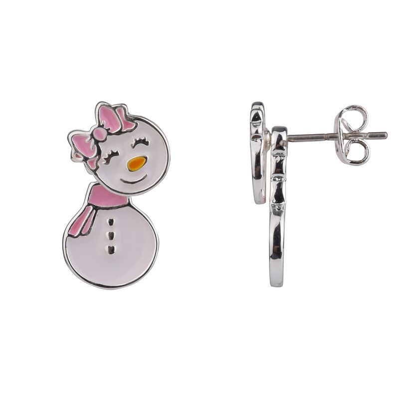 FAO Schwarz Holiday Snowgirl Front to Back Earrings, 2 of 4
