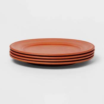10.5" 4pk Melamine Lancashire Dinner Plates Pink - Threshold™
