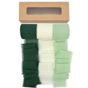 Wrapables 1.5 In x 21 Yd Fringe Chiffon Ribbons (3pcs) - 1 of 4