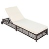 Syemin Patio Chaise Lounges, Outdoor Patio Daybed, Comfy Seat Cushion, Sofa Furniture, for Backyard, Swimming Pool, White, 76.4"*25.2"*41.3" - 4 of 4