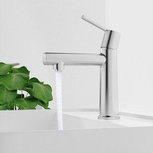ChicFurnit Bathroom Sink Faucet Single Handle Design with Fountain and Flow Mode for Versatile Use, Silver, 15.35"*9.45"*2.76" - 1 of 4