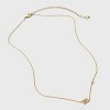 14K Gold Dipped Cubic Zirconia Initial Necklace - A New Day™ - 3 of 4