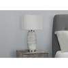 Monarch Specialties Lighting 25inchH Table Lamp Grey Ceramic Grey Shade Modern - 2 of 4