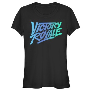 Juniors Womens Fortnite Victory Royale Gradient Logo T-Shirt - 1 of 4