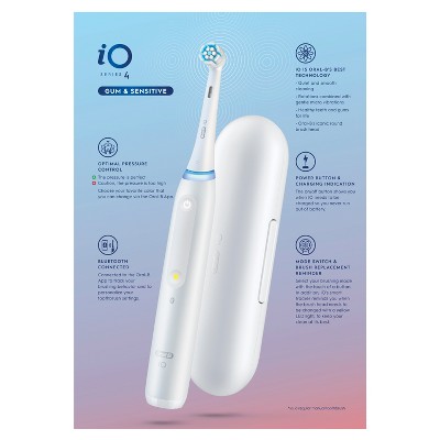 Oral-b Io4 Gum & Sensitive Electric Toothbrush - White : Target