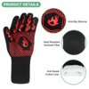 Unique Bargains Silicone Heat Resistant Fireproof Grilling Gloves 1472°F 1 Set - 2 of 4