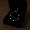 Anna-Kaci Women's Delicate Chain Bracelet with Crystal Clover Charms - Silver - 2 of 4