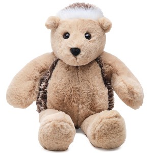 Bearington 15" Hedgehog Stuffed Animal: Tan and Brown Ultra-Plush Faux-Fur, Premium Fill, Hand-Sewn Details; Birthday Gift - 1 of 4
