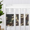 Sweet Jojo Designs Boy BreathableBaby Breathable Mesh Crib Liner Baby Nursery Woodland Camo Beige Green and Black - 4 of 4