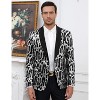 Men Shiny Sequin Blazer Clothing Fashion One Button Tuxedo Jacket for Party,Show,Banquet,Prom - 3 of 3