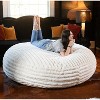 Jaxx 6 Foot Cocoon - Large Bean Bag Chair for Adults, Premium Luxe Faux Fur - 3 of 4