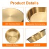 Unique Bargains Stainless Steel Seasoning Condiment Appetizer Mini Sauce Dishes 4" 6 Pcs - 3 of 4