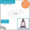 BIRDROCK HOME Stainless Steel Steam Table Pans, 1/3-Size, 2.8 qt, 24 Gauge Steel, 2.5" Depth, Meal Prep, Cooking & Food Storage (6 Pack) - 3 of 4