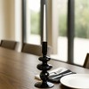 Glass Taper Candle Holder - Modern Decorative Candlestick for Home, Office, Bedroom & Living Room - Elegant Tall Contemporary Accent Decor - 3 of 4