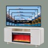 Fireplace TV Stand for Up to 80 inch TVs, Modern Entertainment Center with 36" Electric Fireplace & Adjustable Shelves for Living Room - 3 of 4